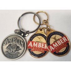 UNITED STATES OF AMERICA . JIM BEAM and AMBER BEER . KEY RINGS